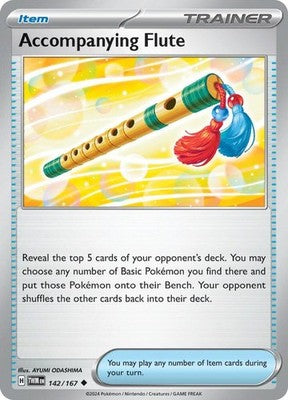 Accompanying Flute 142/167 SV06: Twilight Masquerade Pokémon TCG