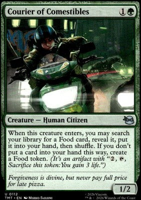 Courier of Comestibles Teenage Mutant Ninja Turtles 112 U Magic: The Gathering