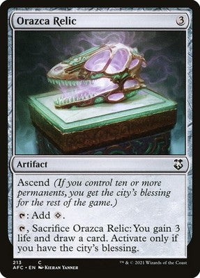 Orazca Relic AFC 213 NM Magic: The Gathering