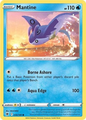 Mantine 034/189 SWSH10: Astral Radiance Pokémon TCG