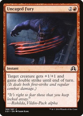 Uncaged Fury SOI 188 NM Magic: The Gathering