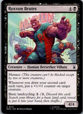 Roxxon Brutes 113 Common Marvel Super Heroes Magic: The Gathering Near Mint