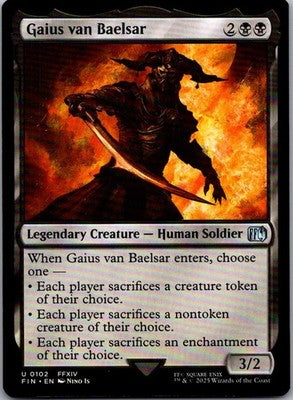 Gaius van Baelsar 102 Uncommon FINAL FANTASY Magic: The Gathering Near Mint
