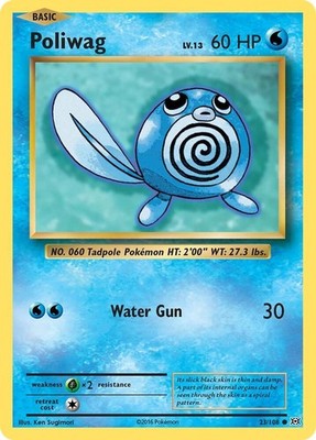 Poliwag 23/108 XY - Evolutions Pokémon TCG