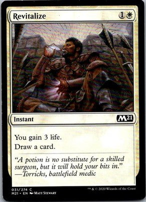 Revitalize 31 Common Core Set 2021 Magic: The Gathering Lightly Played