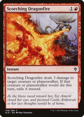 Scorching Dragonfire ELD 139 NM Magic: The Gathering