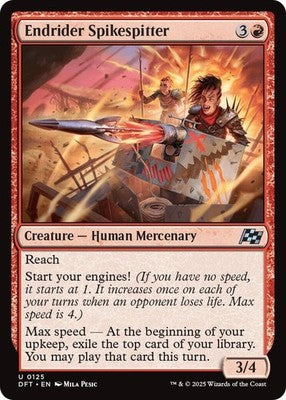 Endrider Spikespitter DFT 125 Foil NM Magic: The Gathering