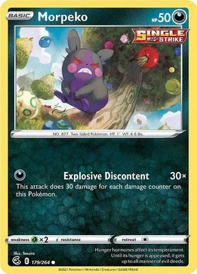 Morpeko (179) 179/264 SWSH08: Fusion Strike Pokémon TCG