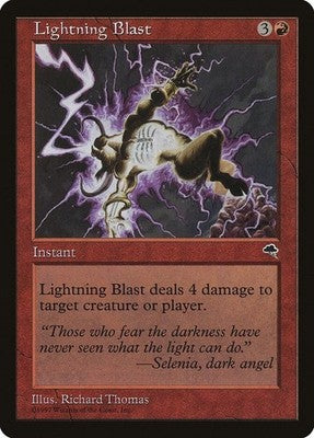 Lightning Blast TMP 185 NM Magic: The Gathering