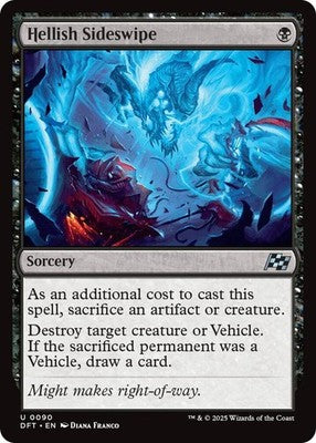 Hellish Sideswipe DFT 90 NM Magic: The Gathering