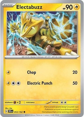 Electabuzz 053/162 SV05: Temporal Forces Pokémon TCG