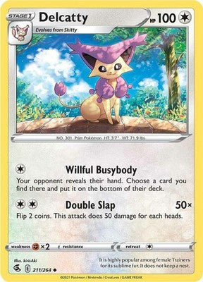 Delcatty 211/264 SWSH08: Fusion Strike Pokémon TCG