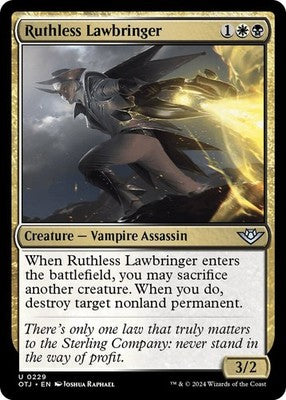Ruthless Lawbringer OTJ 229 NM Magic: The Gathering