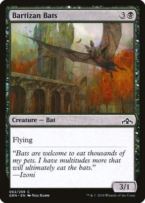Bartizan Bats GRN 62 NM Magic: The Gathering