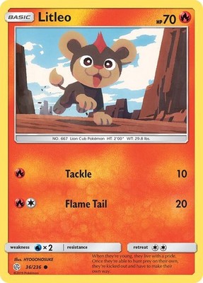 Litleo 36/236 SM - Cosmic Eclipse Pokémon TCG