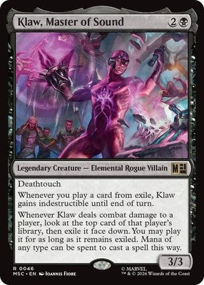 Klaw, Master of Sound MSC 46 NM Magic: The Gathering