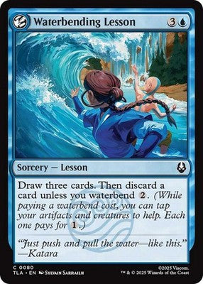Waterbending Lesson TLA 80 NM Magic: The Gathering