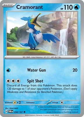 Cramorant 058/167 SV06: Twilight Masquerade Pokémon TCG