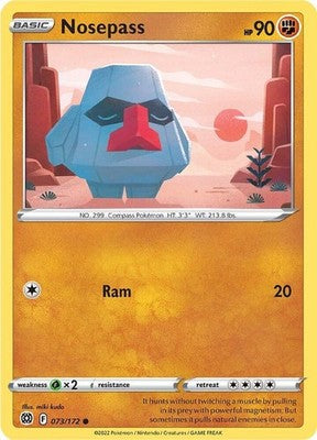 Nosepass 073/172 SWSH09: Brilliant Stars Pokémon TCG