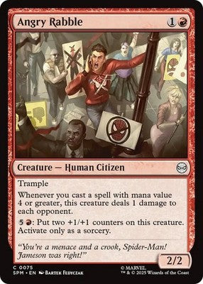 Angry Rabble SPM 75 Foil NM Magic: The Gathering