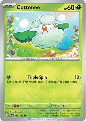 Cottonee 014/162 SV05: Temporal Forces Pokémon TCG