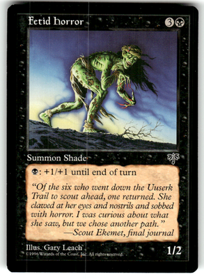 Fetid Horror Mirage C Magic: The Gathering Lightly Played