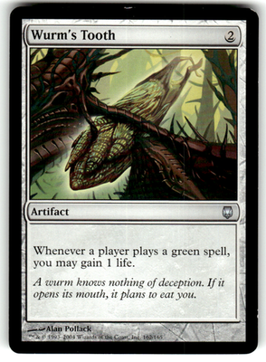Wurm's Tooth Darksteel 162 U Magic: The Gathering Lightly Played