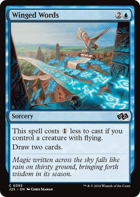 Winged Words J25 393 NM Magic: The Gathering