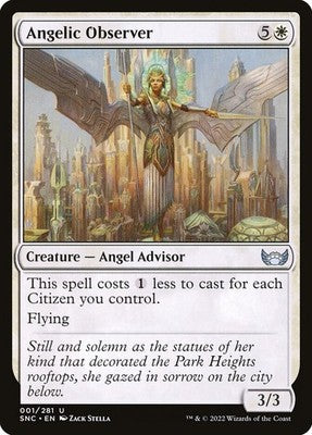 Angelic Observer SNC 1 NM Magic: The Gathering