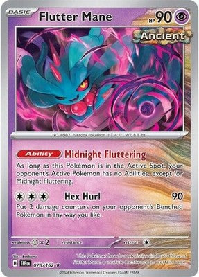Flutter Mane 078/162 SV05: Temporal Forces Reverse Holofoil Pokémon TCG