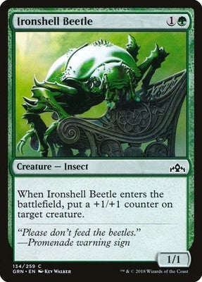 Ironshell Beetle GRN 134 NM Magic: The Gathering