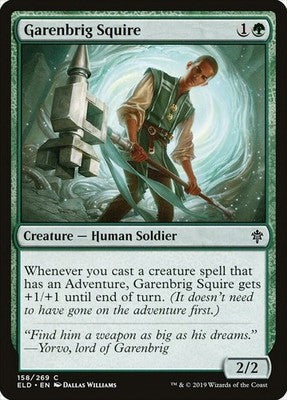Garenbrig Squire ELD 158 NM Magic: The Gathering