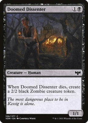 Doomed Dissenter VOW 106 LP Magic: The Gathering
