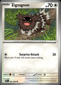 Zigzagoon Phantasmal Flames 081/094 Common Pokémon — English Lightly Played