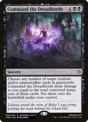 Command the Dreadhorde WAR 82 NM Magic: The Gathering