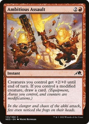 Ambitious Assault NEO 133 NM Magic: The Gathering