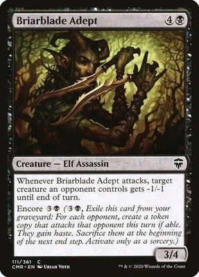 Briarblade Adept CMR 111 NM Magic: The Gathering