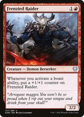 Frenzied Raider KHM 137 NM Magic: The Gathering