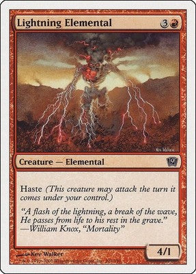 Lightning Elemental 9ED 201 LP Magic: The Gathering