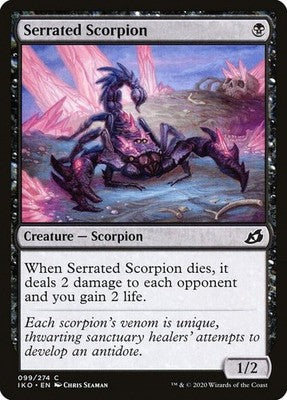 Serrated Scorpion IKO 99 NM Magic: The Gathering
