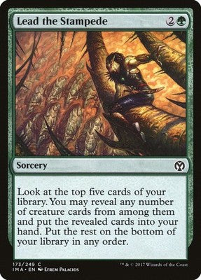 Lead the Stampede IMA 173 NM Magic: The Gathering