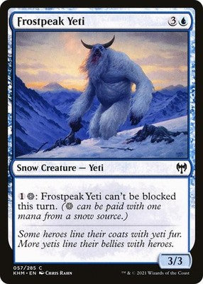 Frostpeak Yeti KHM 57 NM Magic: The Gathering