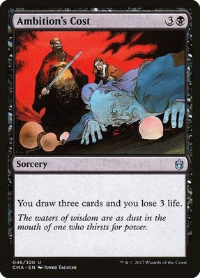 Ambition's Cost CMA 46 NM Magic: The Gathering