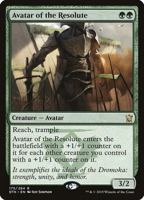 Avatar of the Resolute DTK 175 LP Magic: The Gathering