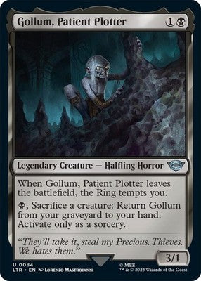 Gollum, Patient Plotter LTR 84 Foil NM Magic: The Gathering