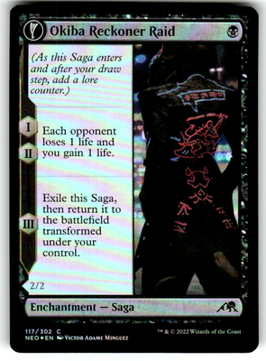 Okiba Reckoner Raid Kamigawa: Neon Dynasty 117 C Foil Magic: The Gathering