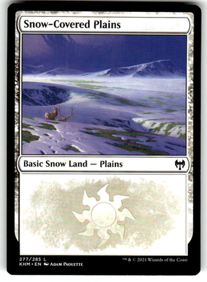 Snow-Covered Plains Kaldheim 277 L Magic: The Gathering Near Mint