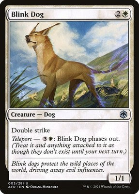 Blink Dog AFR 3 Foil NM Magic: The Gathering