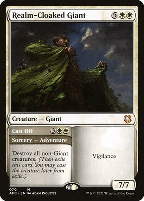 Realm-Cloaked Giant // Cast Off AFC 70 NM Magic: The Gathering