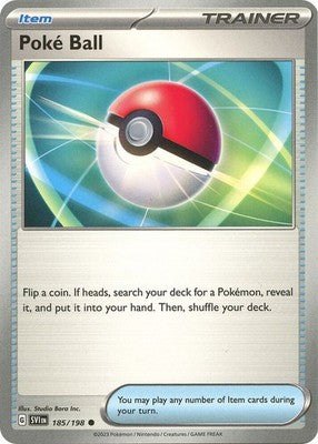 Poke Ball 185/198 SV01: Scarlet & Violet Base Set Reverse Holofoil Pokémon TCG